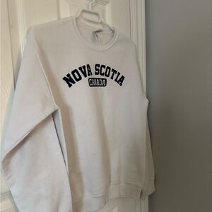 Nova Scotia Canada White Sweater
